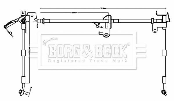Borg & beck BBH8740 Brake Hose BBH8740