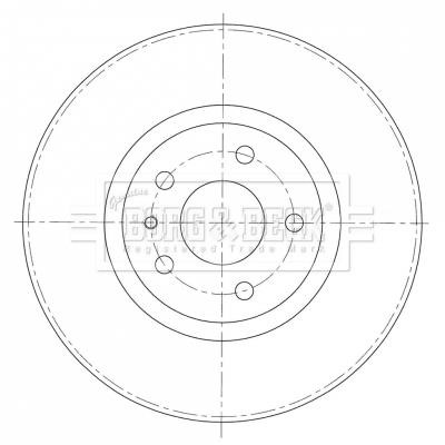 Borg & beck BBD5411 Front brake disc ventilated BBD5411