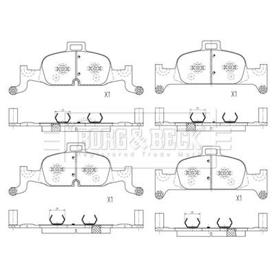 Borg & beck BBP2602 Brake Pad Set, disc brake BBP2602