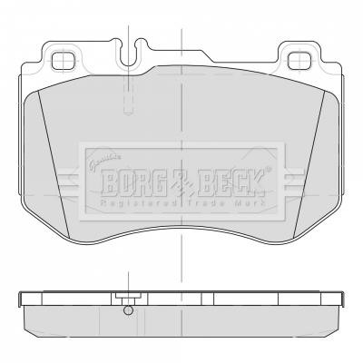 Borg & beck BBP2501 Brake Pad Set, disc brake BBP2501