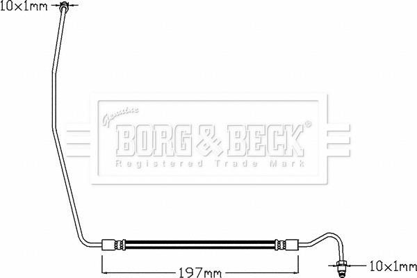 Borg & beck BBH8327 Brake Hose BBH8327