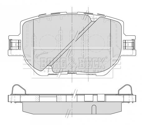 Borg & beck BBP2504 Brake Pad Set, disc brake BBP2504