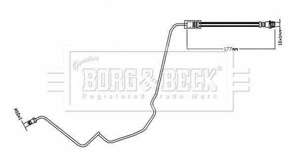 Borg & beck BBH8817 Brake Hose BBH8817