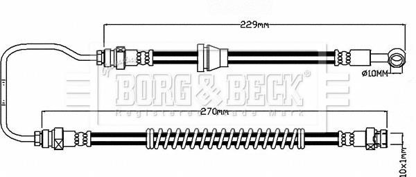 Borg & beck BBH8194 Brake Hose BBH8194