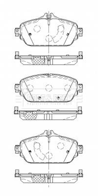 Borg & beck BBP2512 Brake Pad Set, disc brake BBP2512