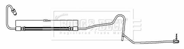 Borg & beck BBH8171 Brake Hose BBH8171