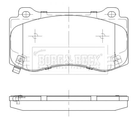 Borg & beck BBP2474 Brake Pad Set, disc brake BBP2474