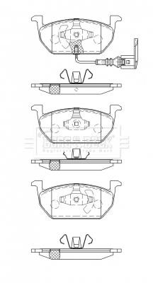 Borg & beck BBP2511 Brake Pad Set, disc brake BBP2511