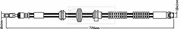 Borg & beck BBH8267 Brake Hose BBH8267