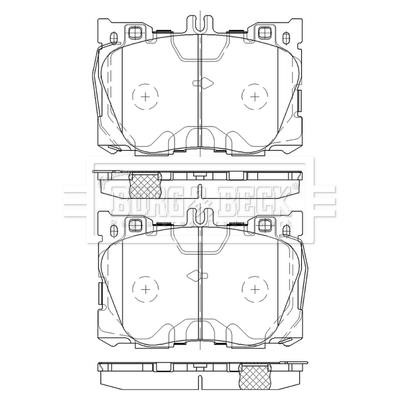 Borg & beck BBP2587 Brake Pad Set, disc brake BBP2587