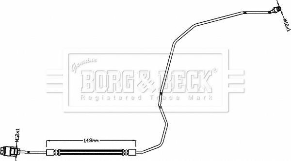 Borg & beck BBH8466 Brake Hose BBH8466