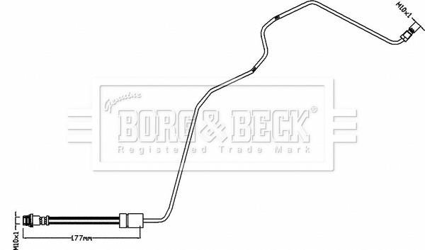 Borg & beck BBH8551 Brake Hose BBH8551