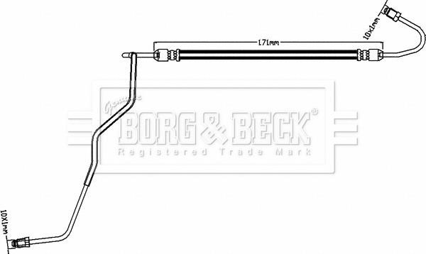 Borg & beck BBH8591 Brake Hose BBH8591