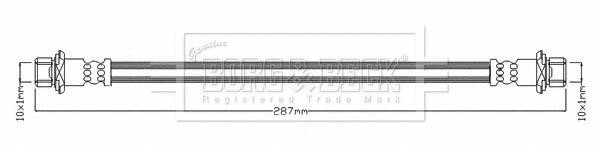 Borg & beck BBH8677 Brake Hose BBH8677