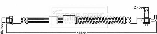 Borg & beck BBH8041 Brake Hose BBH8041