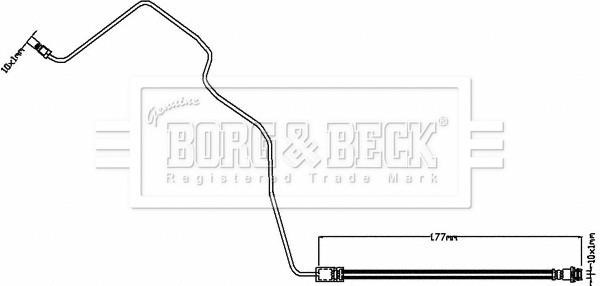 Borg & beck BBH8553 Brake Hose BBH8553