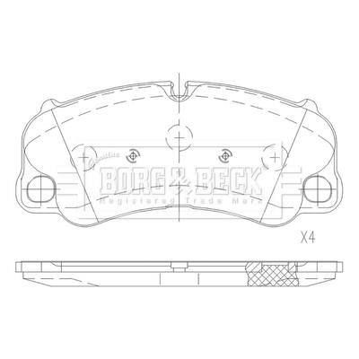 Borg & beck BBP2639 Brake Pad Set, disc brake BBP2639