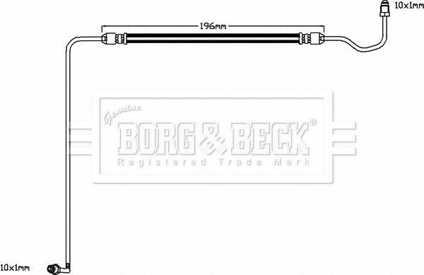 Borg & beck BBH8590 Brake Hose BBH8590