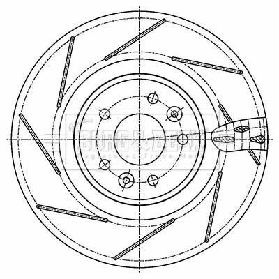 Borg & beck BBD6134S Brake disk BBD6134S