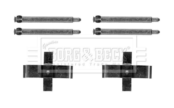 Borg & beck BBK1619 Mounting kit brake pads BBK1619