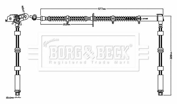 Borg & beck BBH8720 Brake Hose BBH8720