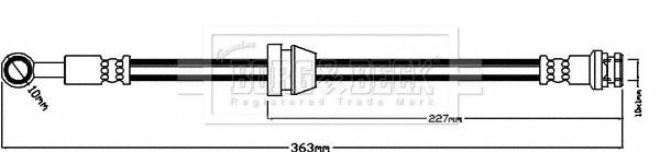 Borg & beck BBH8560 Brake Hose BBH8560