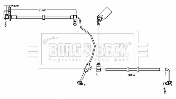 Borg & beck BBH8742 Brake Hose BBH8742