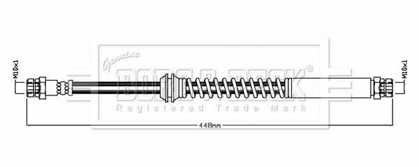 Borg & beck BBH8859 Brake Hose BBH8859