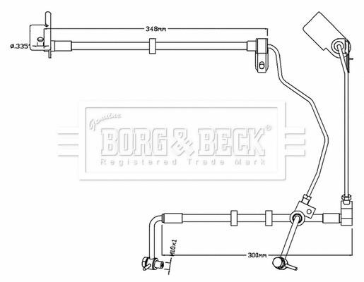 Borg & beck BBH8741 Brake Hose BBH8741
