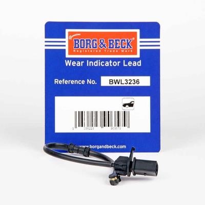 Borg & beck BWL3236 Warning contact, brake pad wear BWL3236