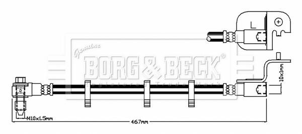 Borg & beck BBH8830 Brake Hose BBH8830