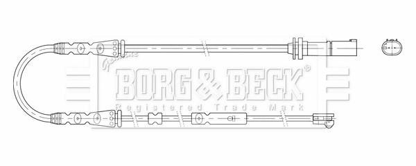 Borg & beck BWL3209 Warning contact, brake pad wear BWL3209