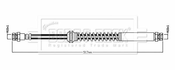 Borg & beck BBH8860 Brake Hose BBH8860