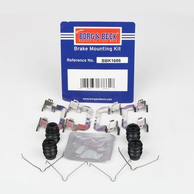Borg & beck BBK1686 Mounting kit brake pads BBK1686