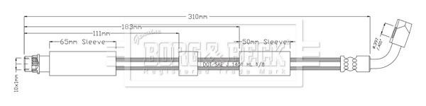 Borg & beck BBH8911 Brake Hose BBH8911