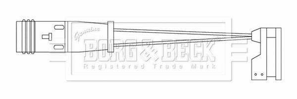 Borg & beck BWL3201 Warning contact, brake pad wear BWL3201