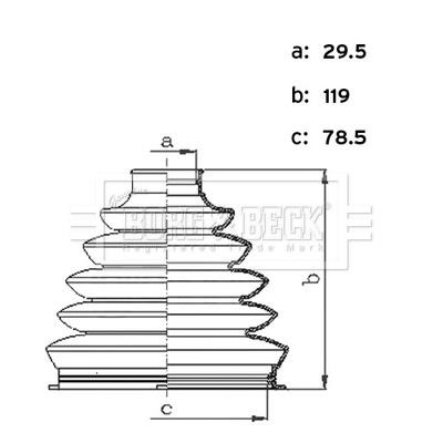 Borg & beck BCB6443 Bellow, drive shaft BCB6443