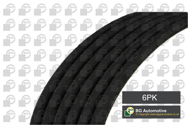 Drive belt Mega: 6PK2581 BGA Poly-V belt