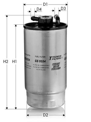Tecneco GS9554 Fuel filter GS9554