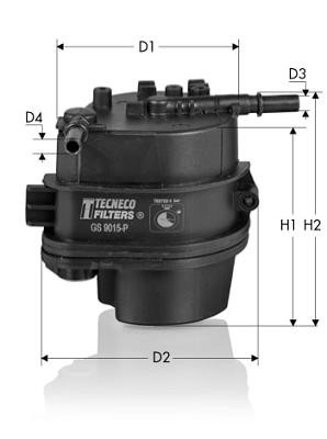 Tecneco GS9015-P Fuel filter GS9015P