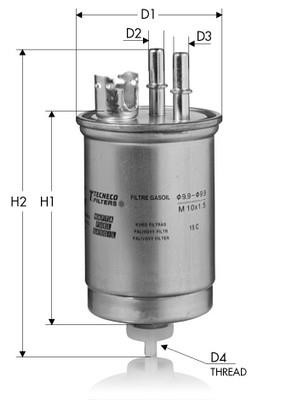 Tecneco GS250 Fuel filter GS250