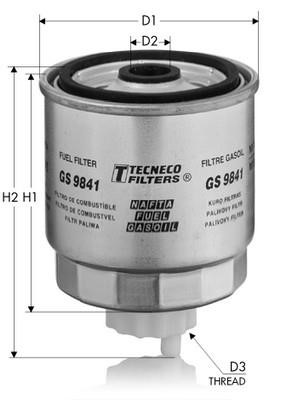 Tecneco GS9841 Fuel filter GS9841