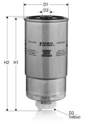 Tecneco GS9664 Fuel filter GS9664