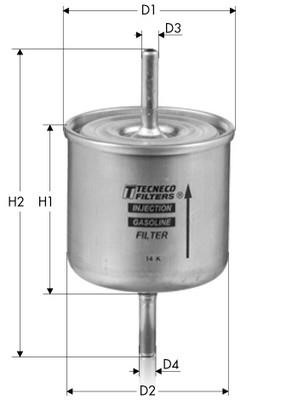 Tecneco IN3802A Fuel filter IN3802A