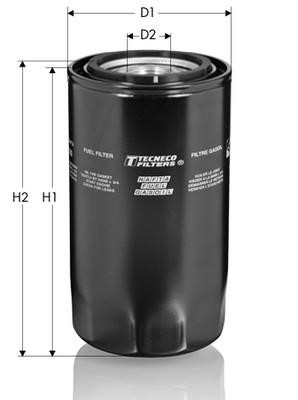 Tecneco GS222-HWS Fuel filter GS222HWS