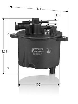 Tecneco GS10288-P Fuel filter GS10288P