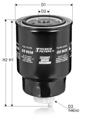 Tecneco GS9638 Fuel filter GS9638