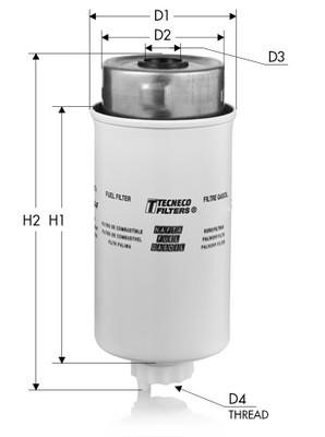 Tecneco GS10153 Fuel filter GS10153
