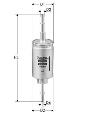 Tecneco IN9292 Fuel filter IN9292