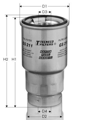 Tecneco GS211 Fuel filter GS211